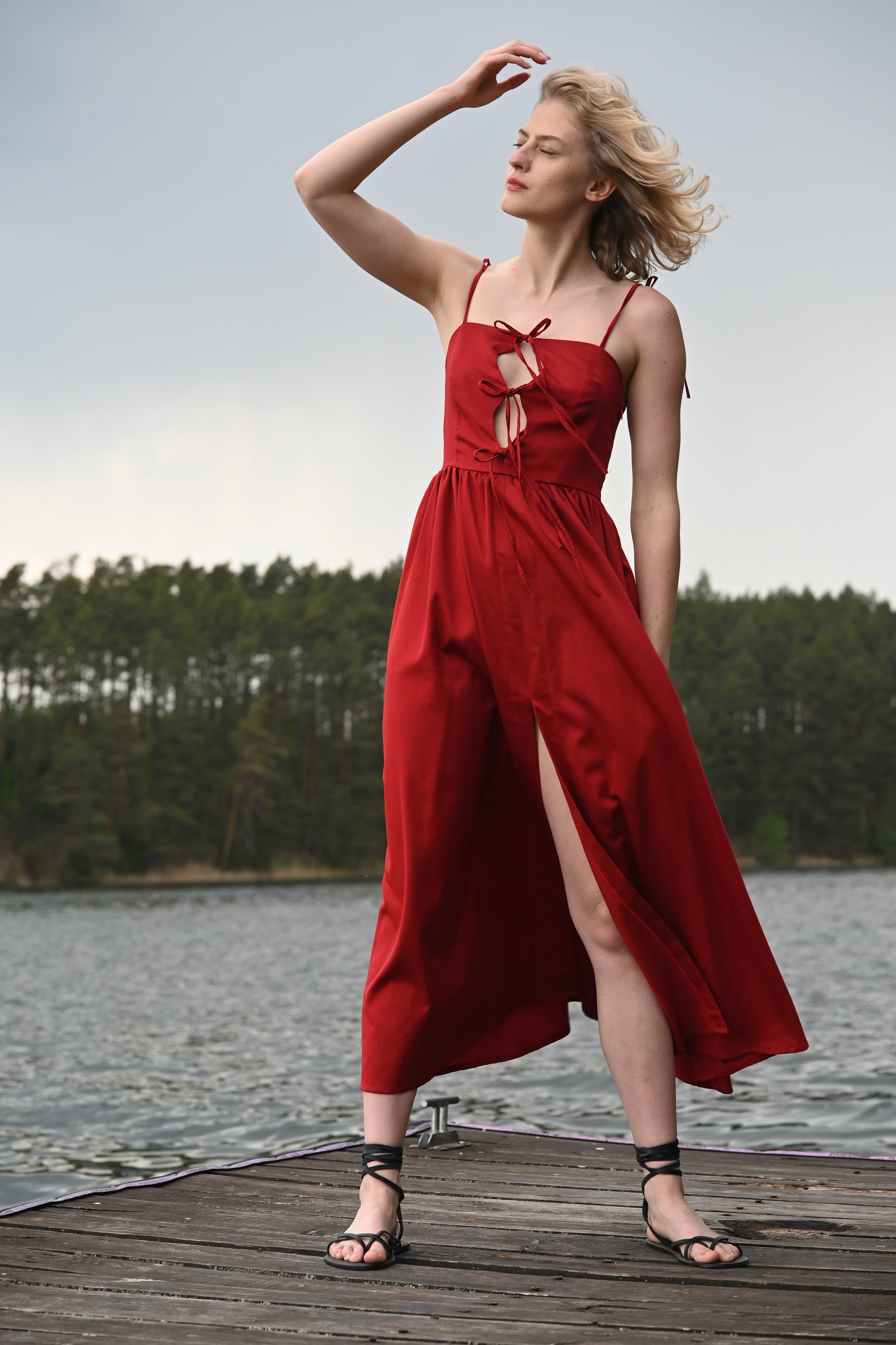 Lumi Sukienka Red