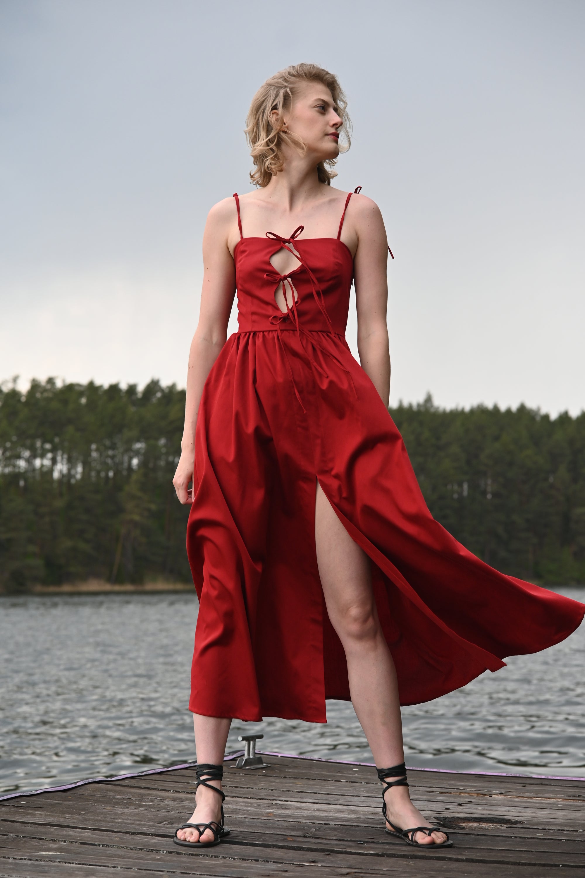 Lumi Sukienka Red