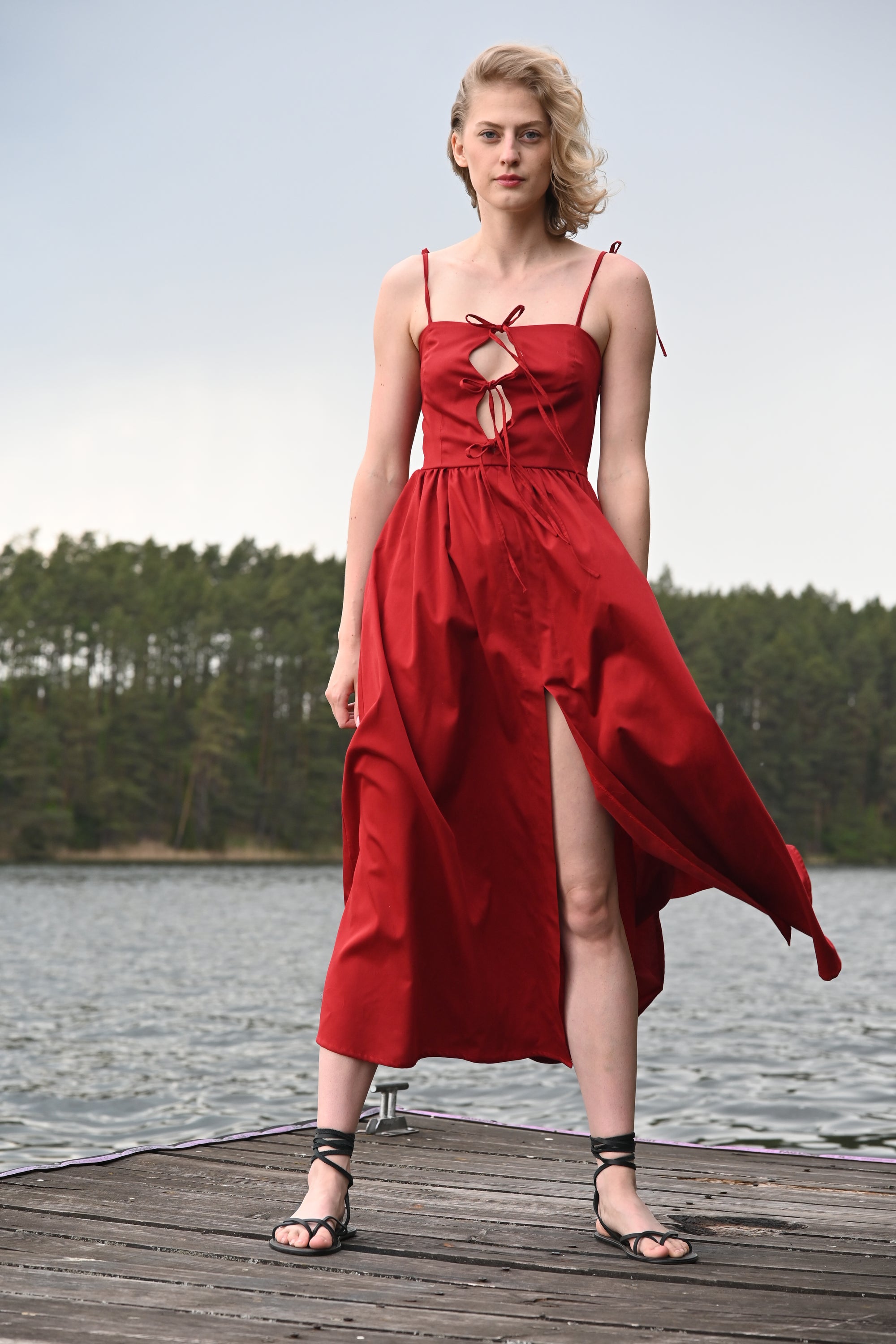 Lumi Sukienka Red