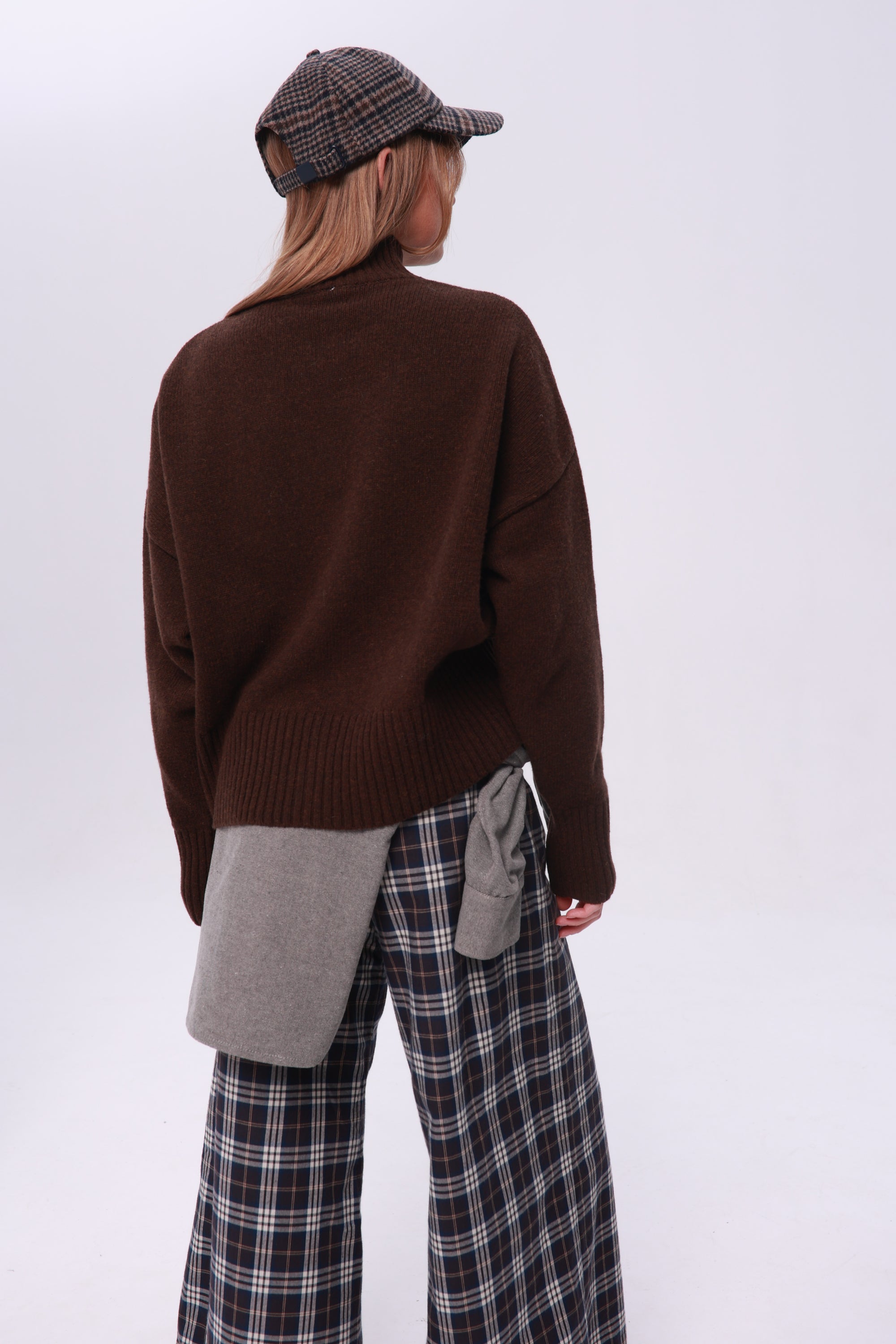 Sweter Wełniany Dolan Chocolate