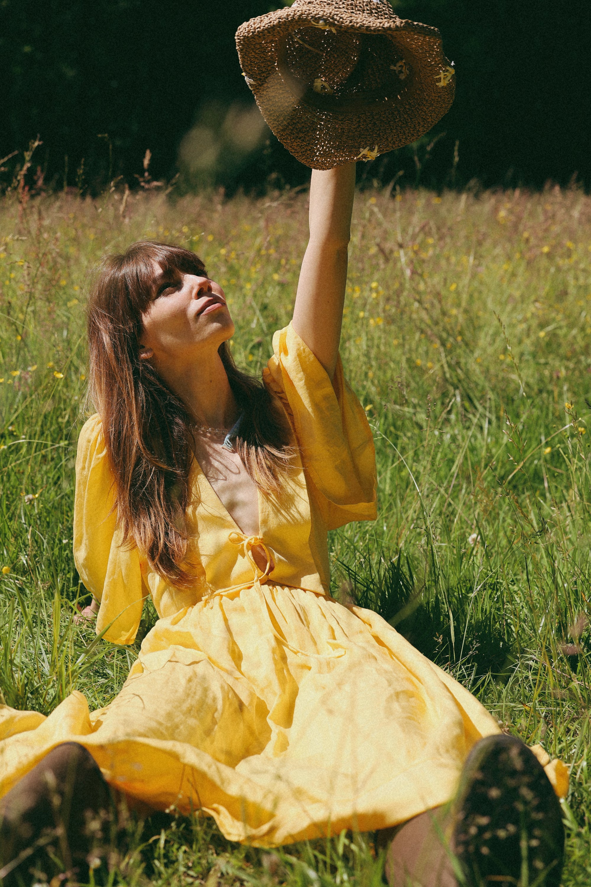 Cherii Sukienka Yellow
