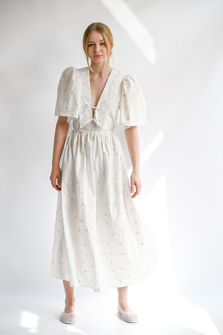 Sukienka Lisette white daisy