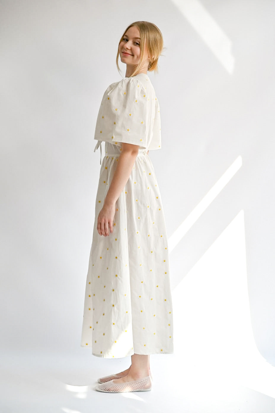 Sukienka Lisette white daisy